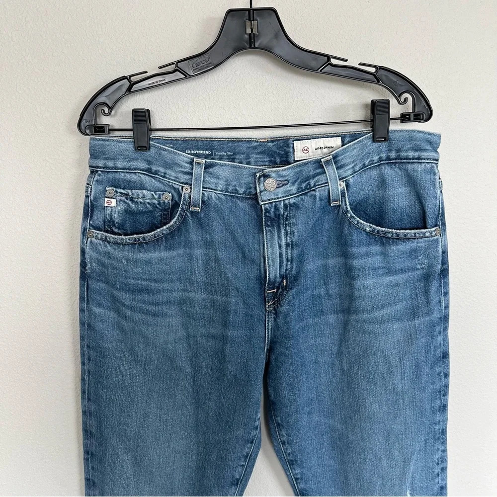 AG Ex-Boyfriend Slouchy Slim Boyfriend Ripped Jeans 17 Years Long Beach Women 30 - Picture 4 of 11